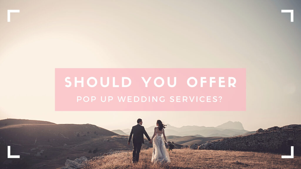 Header image: Pop up weddings