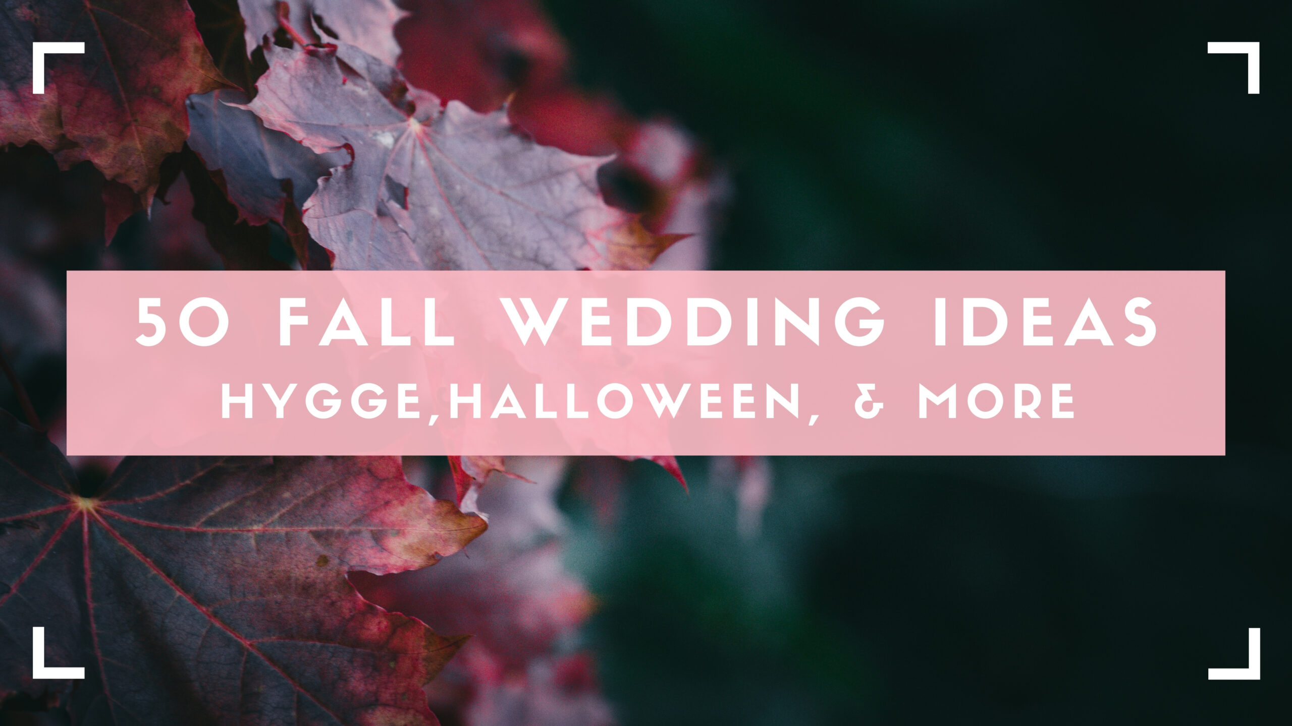 Fall wedding ideas blog header