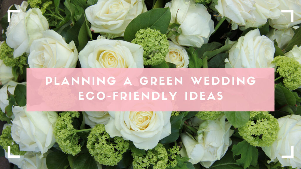 green wedding blog header